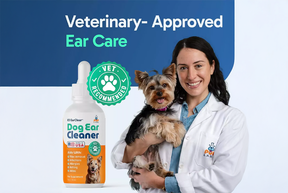 K9 EarClear - Ear Cleaner for Dogs - Pup Labs